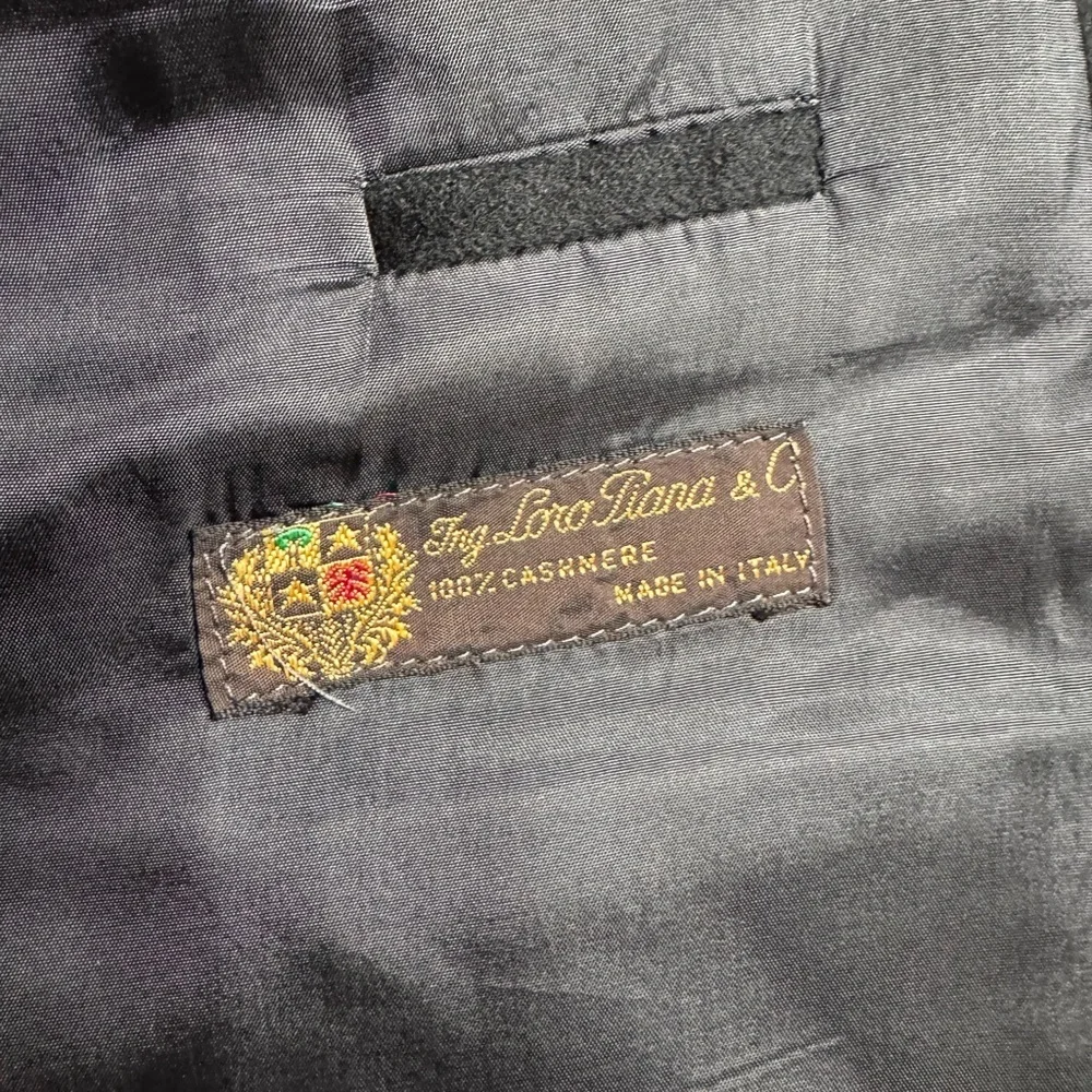 Mens ING LORO PIANA 100% Cashmere Sports Coat Black Size 42